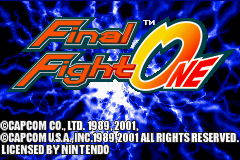 Final Fight One Title Screen